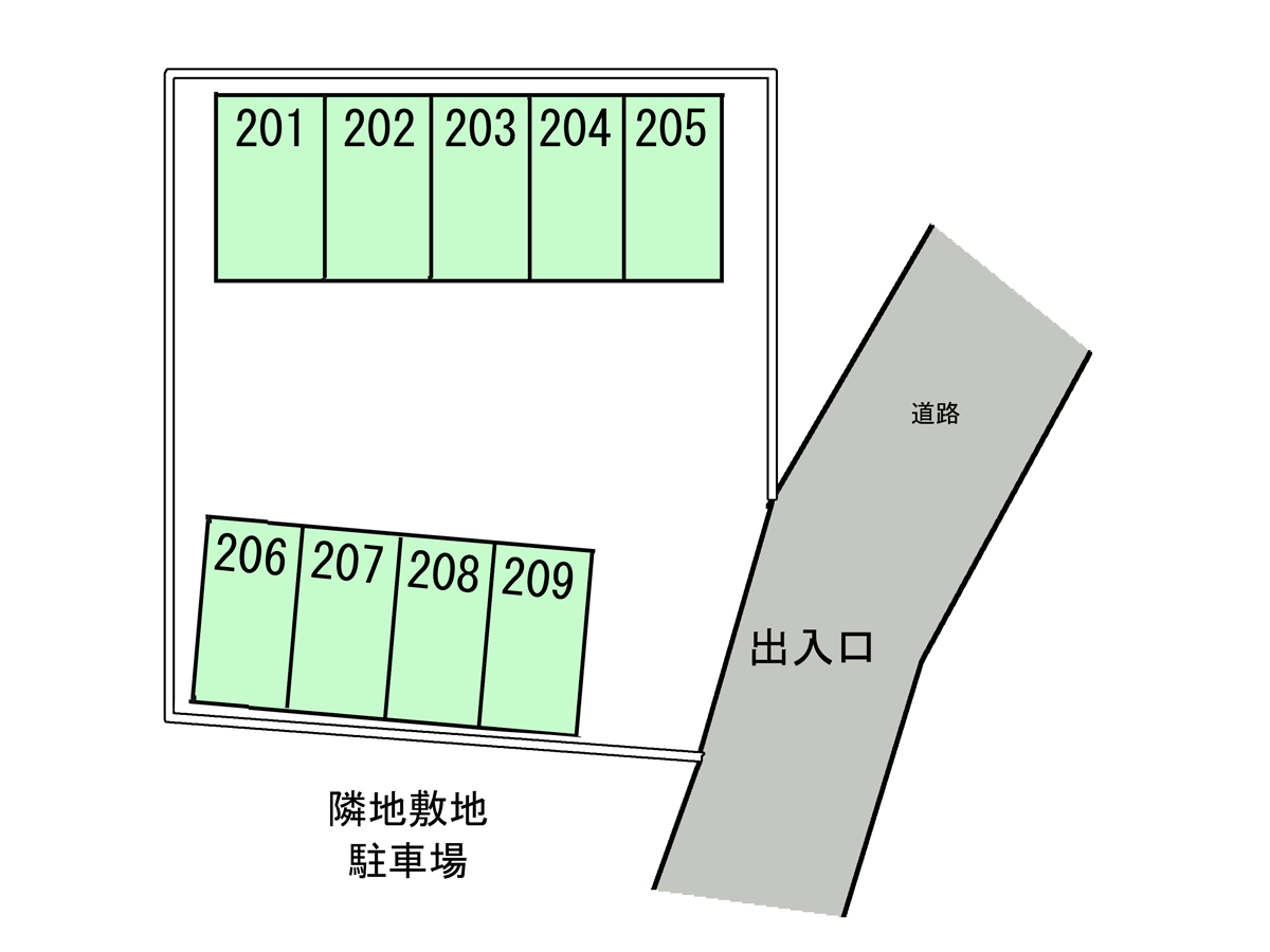 神台南Ｐ　配置図